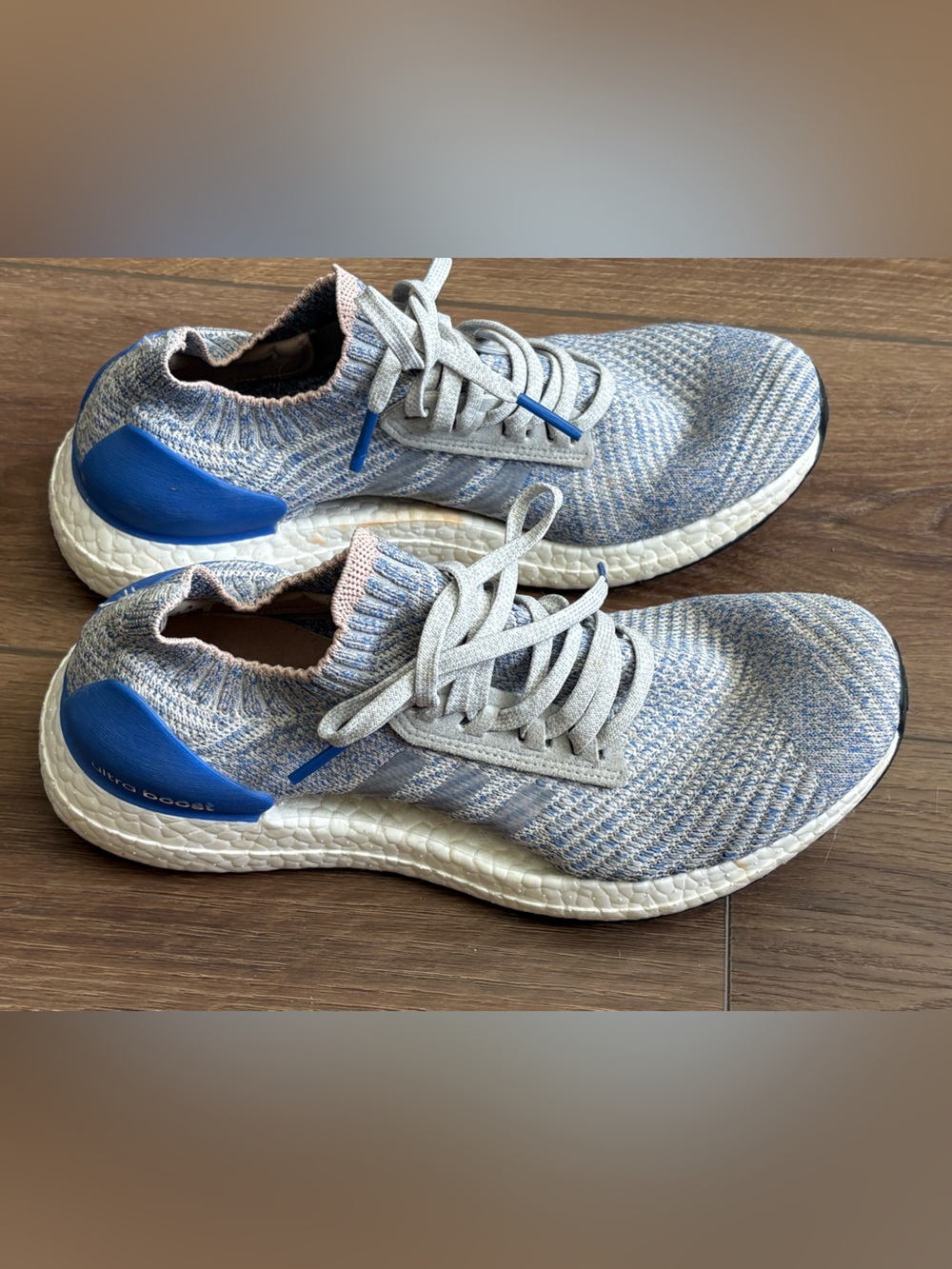 Adidas UltraBoost X Running Shoes Womens Size 8 Blue Primeknit Boost BB6155